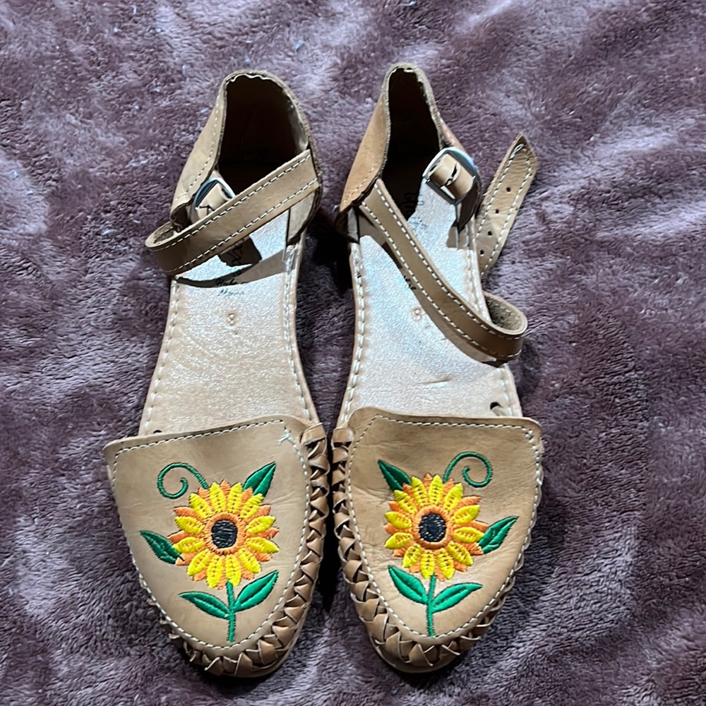 AUTHENTIC MEXICAN GENUINE LEATHER ESPADRILLES